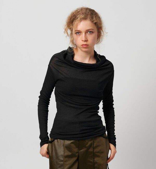 ATTISESSION「＜ATTISESSION＞コットン ナイロン リブ マルチウェイ トップス」|Tシャツ・カットソー|