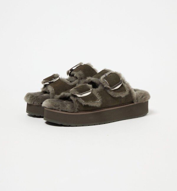 BEAUTY&YOUTH UNITED ARROWS「【別注】＜EMU Australia＞ムートン バックル サンダル」|サンダル|