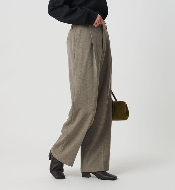 BEAUTY&YOUTH UNITED ARROWS「ポリエステルブレンド バックゴムストレートパンツ」|スラックス|