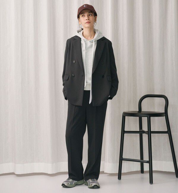 BEAUTY&YOUTH UNITED ARROWS「ポリエステルブレンド バックゴムストレートパンツ」|スラックス|