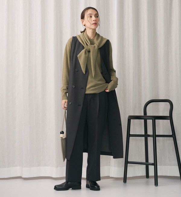 BEAUTY&YOUTH UNITED ARROWS「ポリエステルブレンド バックゴムストレートパンツ」|スラックス|