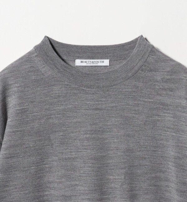 BEAUTY&YOUTH UNITED ARROWS「ウールポリエステル ハイゲージクルーネックニット ウォッシャブル」|ニット・セーター|