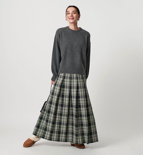 BEAUTY&YOUTH UNITED ARROWS「ウールカシミヤ アクア クルーネックニット」|ニット・セーター|