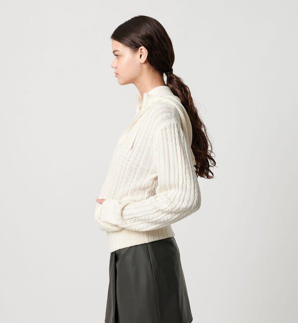 ATTISESSION「＜ATTISESSION＞ケーブル ジップ フーディー トップス」|カーディガン|