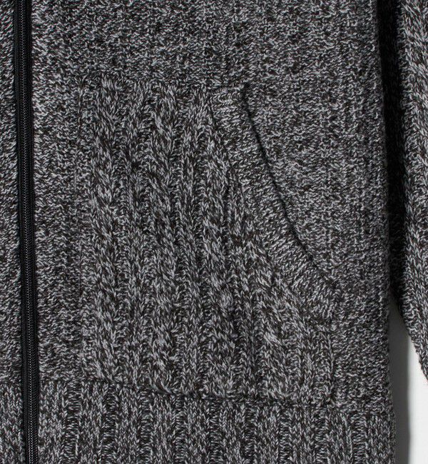 ATTISESSION「＜ATTISESSION＞ケーブル ジップ フーディー トップス」|カーディガン|