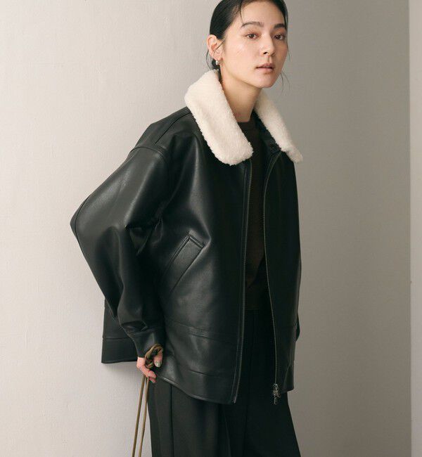 BEAUTY&YOUTH UNITED ARROWS「【WEB限定】レザーライク 2WAYブルゾン」|ブルゾン・スタジャン|