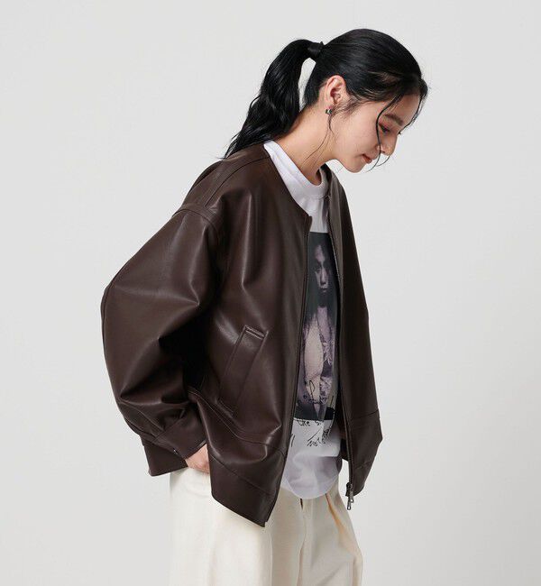 BEAUTY&YOUTH UNITED ARROWS「【WEB限定】レザーライク 2WAYブルゾン」|ブルゾン・スタジャン|