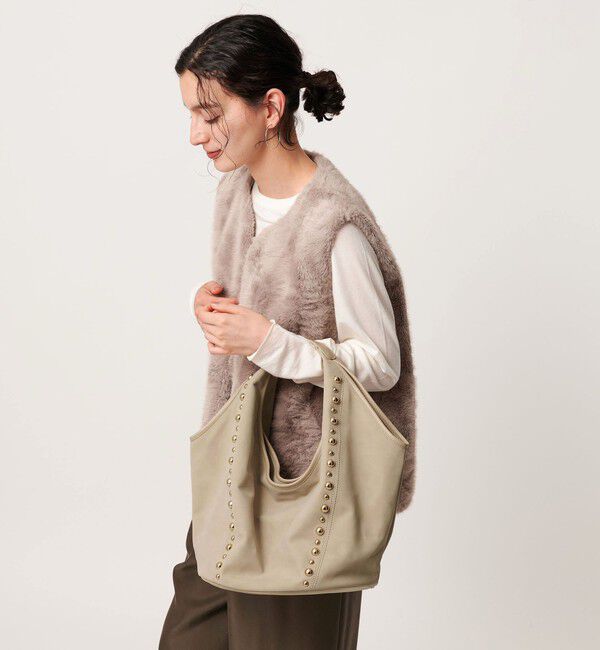 BEAUTY&YOUTH UNITED ARROWS「スタッズ ワンハンドル ショルダーバッグ」|ショルダー・メッセンジャー|