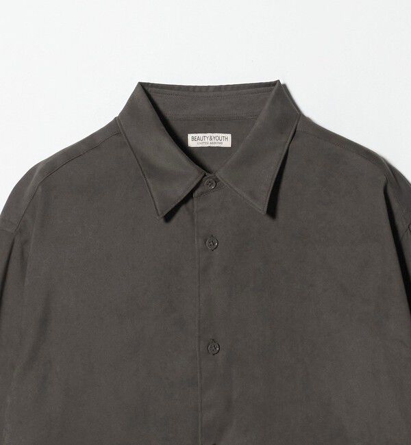 BEAUTY&YOUTH UNITED ARROWS「スエード タッチ レギュラー シャツ FORM型」|シャツ・ブラウス|