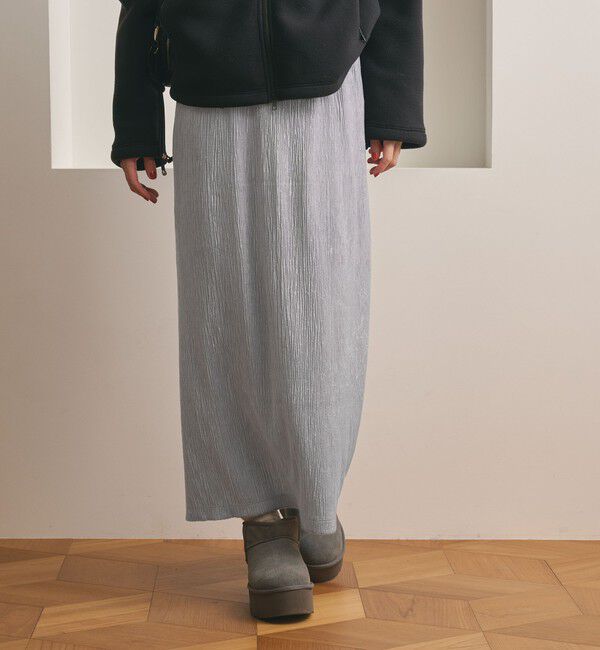 BEAUTY&YOUTH UNITED ARROWS「ベロアプリーツ タイトスカート ウォッシャブル」|タイト|