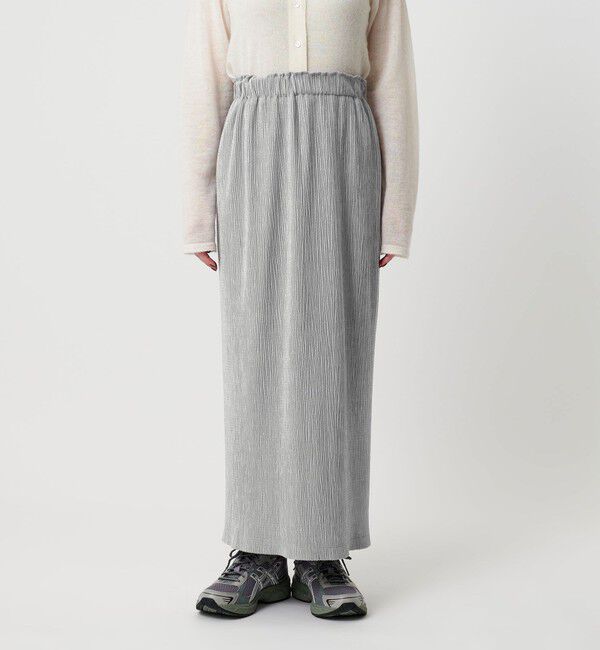 BEAUTY&YOUTH UNITED ARROWS「ベロアプリーツ タイトスカート ウォッシャブル」|タイト|