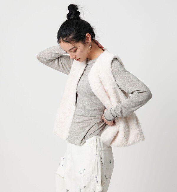 BEAUTY&YOUTH UNITED ARROWS「セルロースウールブレンド クルーネックカットソー」|Tシャツ・カットソー|