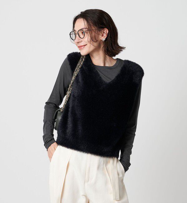 BEAUTY&YOUTH UNITED ARROWS「セルロースウールブレンド クルーネックカットソー」|Tシャツ・カットソー|