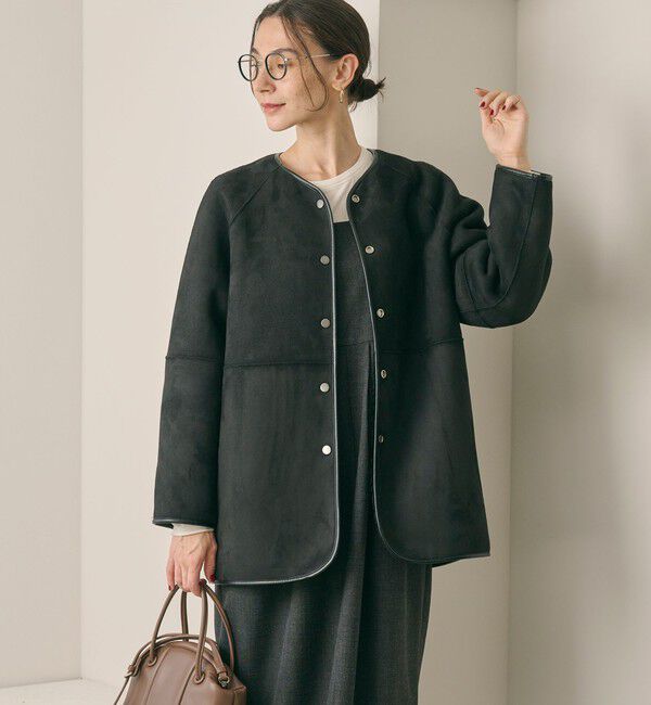 WEB限定】ボア×フェイクムートン リバーシブルジャケット