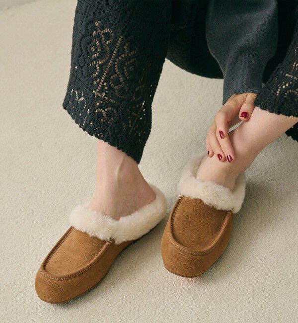 BEAUTY&YOUTH UNITED ARROWS「【国内EXCLUSIVE】＜UGG＞アンスレー ミュール サンダル」|モカシン|MD.BROWN