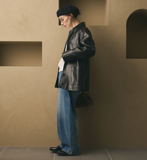 BEAUTY&YOUTH UNITED ARROWS「レザーライク カバーオール ジャケット」|その他|