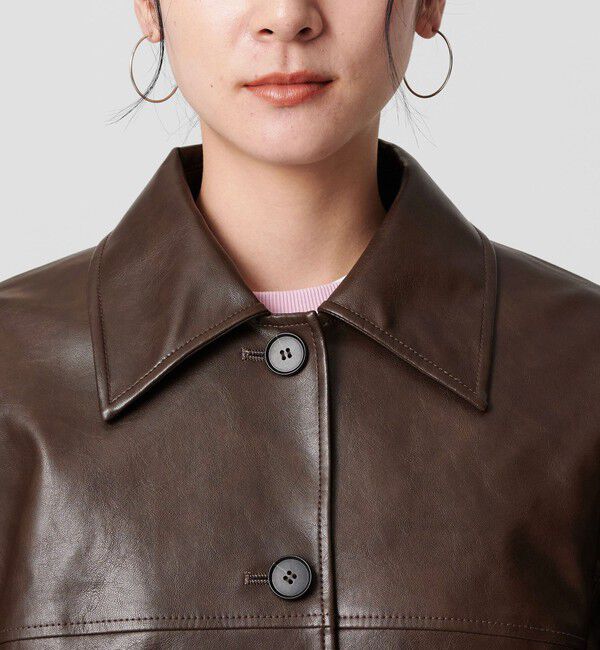 BEAUTY&YOUTH UNITED ARROWS「レザーライク カバーオール ジャケット」|その他|