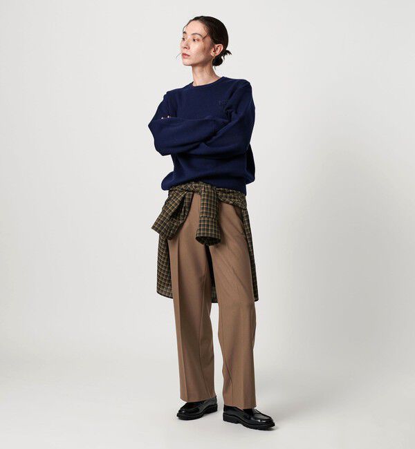 BEAUTY&YOUTH UNITED ARROWS「裏起毛バックゴム ストレートパンツ ウォッシャブル」|スラックス|