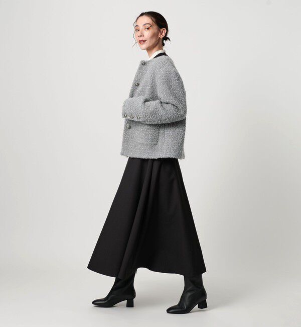 BEAUTY&YOUTH UNITED ARROWS「ドットジャガード ノーカラージャケット」|ノーカラージャケット|