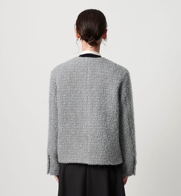 BEAUTY&YOUTH UNITED ARROWS「ドットジャガード ノーカラージャケット」|ノーカラージャケット|