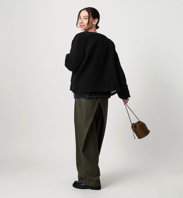 BEAUTY&YOUTH UNITED ARROWS「ドットジャガード ノーカラージャケット」|ノーカラージャケット|