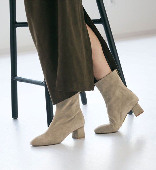 BEAUTY&YOUTH UNITED ARROWS「レザー バックジップ ブーツ」|ショートブーツ|