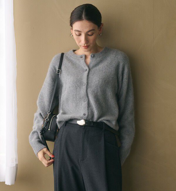 BEAUTY&YOUTH UNITED ARROWS「フォックスカシミヤブレンド クルーネックカーディガン」|カーディガン|