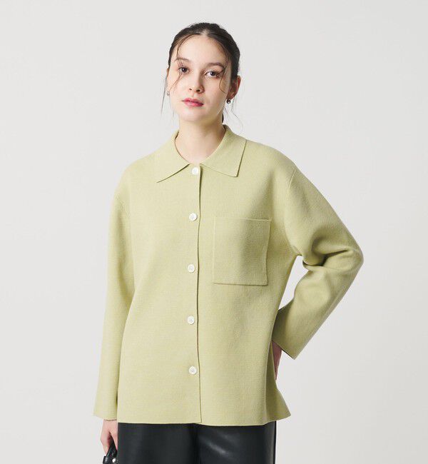 BEAUTY&YOUTH UNITED ARROWS「コットンウールブレンド ミラノリブ シャツカーディガン ウォッシャブル」|カーディガン|