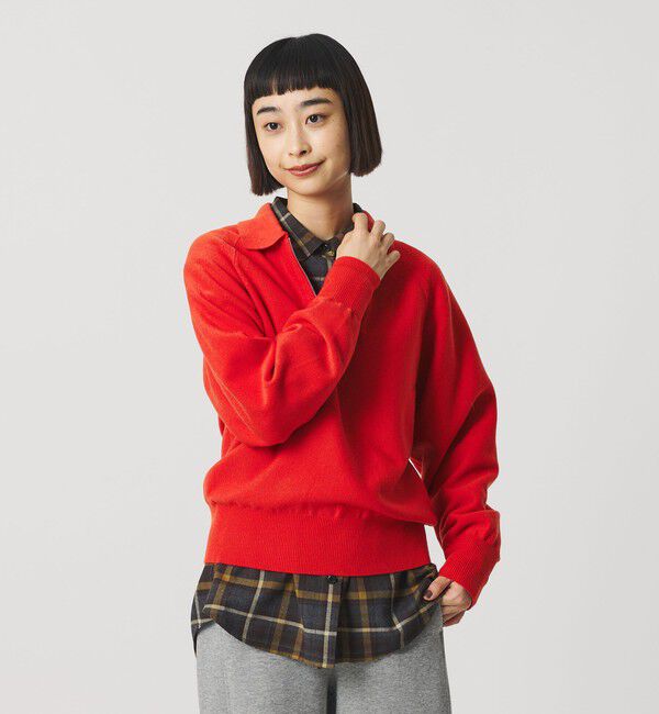 BEAUTY&YOUTH UNITED ARROWS「カノコニット ハーフジッププルオーバー ウォッシャブル」|ニット・セーター|