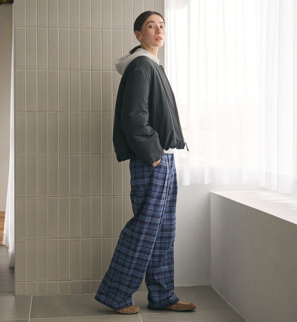 BEAUTY&YOUTH UNITED ARROWS「ポリエステルブレンド ノーカラーバルーンジップブルゾン」|ブルゾン・スタジャン|