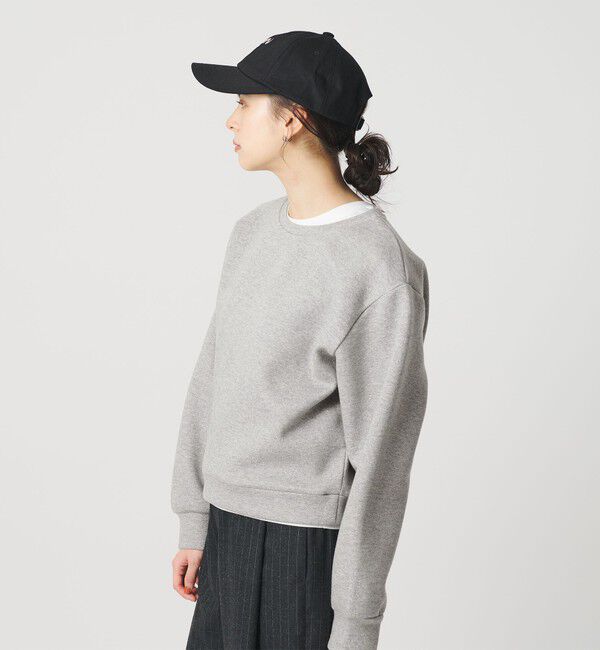 BEAUTY&YOUTH UNITED ARROWS「ポリエステルコットンブレンド ラメダンボール プルオーバー/ミディアムグレー」|Tシャツ・カットソー|