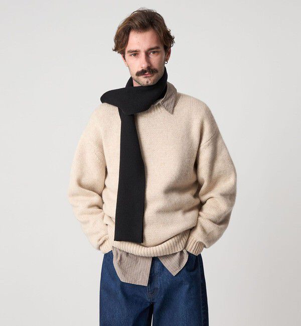 STEVEN ALAN「＜Steven Alan＞ ハミルトンラムズウール ハイクルーネック ニット NARROW」|ニット・セーター|BEIGE