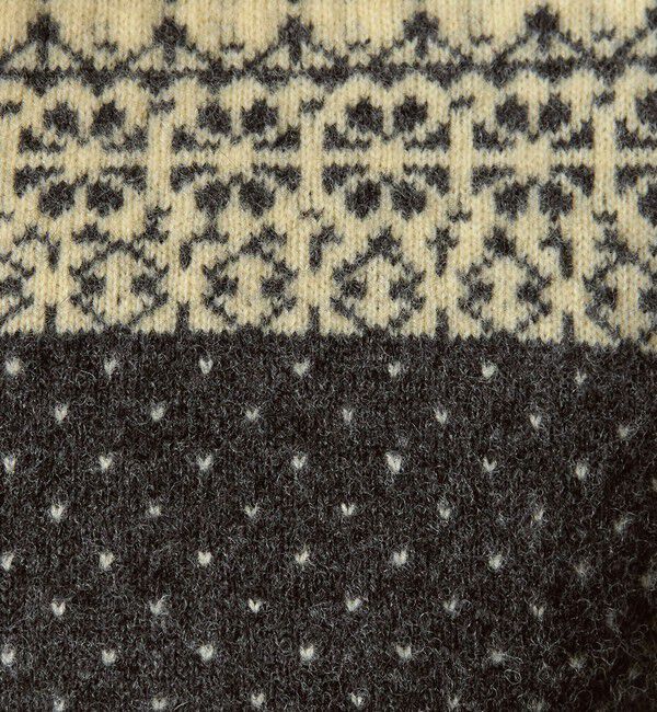 ATTISESSION「＜ATTISESSION＞フェアアイル ジャガード カーディガン」|カーディガン|