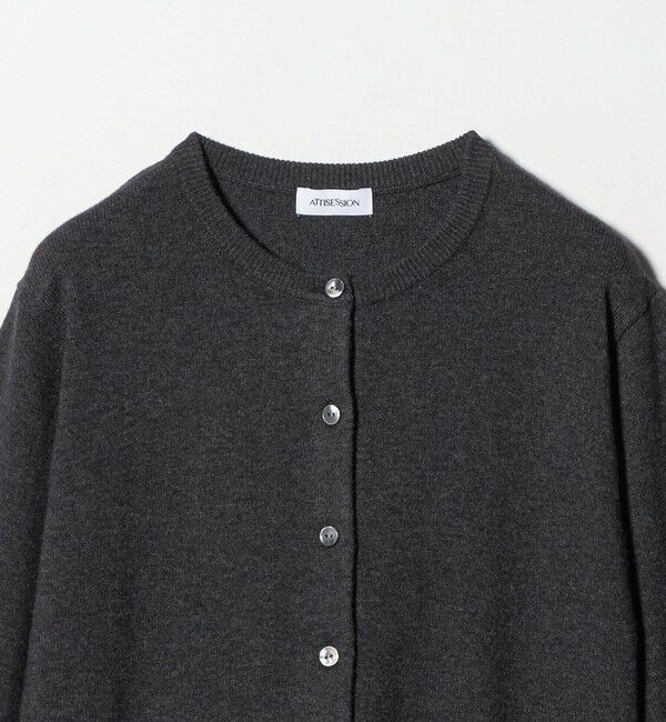 ATTISESSION「＜ATTISESSION＞コットン ウール ナイロン カーディガン」|カーディガン|