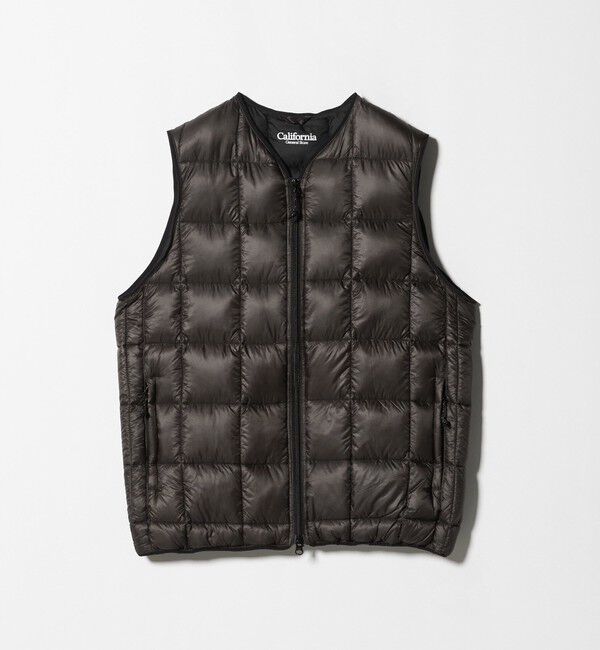 California General Store「＜CGS.＞リサイクルナイロン アライド ダウンベスト」|ダウン|DK.BROWN