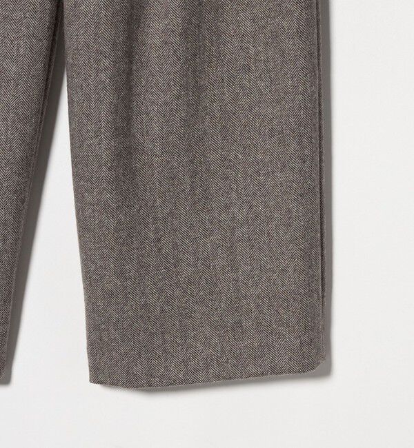 BEAUTY&YOUTH UNITED ARROWS「毛ブレンド ヘリンボーンワイドパンツ」|スラックス|