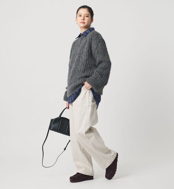 BEAUTY&YOUTH UNITED ARROWS「ウールモヘヤナイロン ルーズニットプルオーバー」|ニット・セーター|