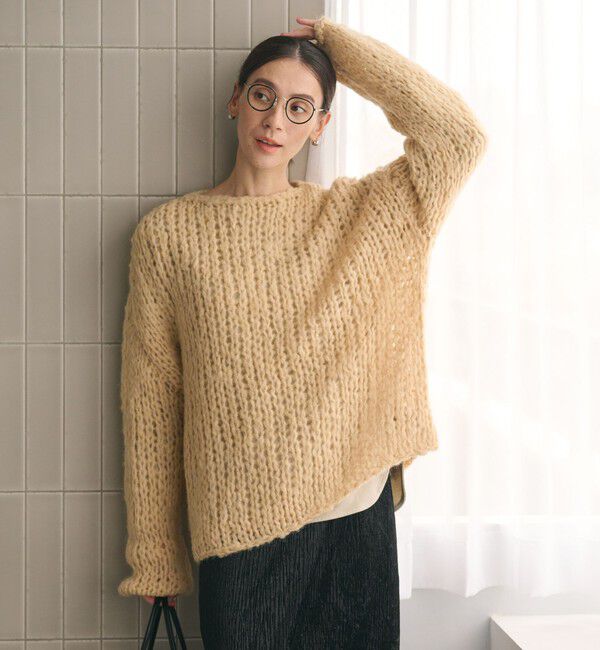 BEAUTY&YOUTH UNITED ARROWS「ウールモヘヤナイロン ルーズニットプルオーバー」|ニット・セーター|