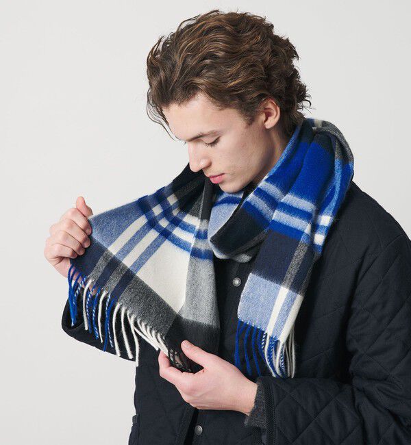 BEAUTY&YOUTH UNITED ARROWS「カシミヤ チェック マフラー」|マフラー|