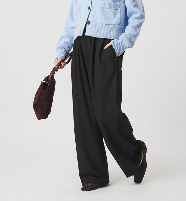 BEAUTY&YOUTH UNITED ARROWS「裏起毛ジョーゼット ワイドパンツ ウォッシャブル」|その他|