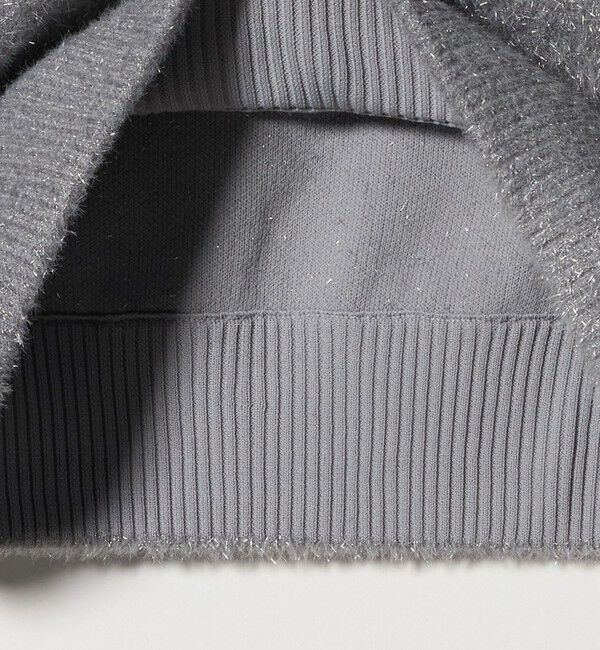 BEAUTY&YOUTH UNITED ARROWS「ラメフェザー Vネックニットプルオーバー」|ニット・セーター|