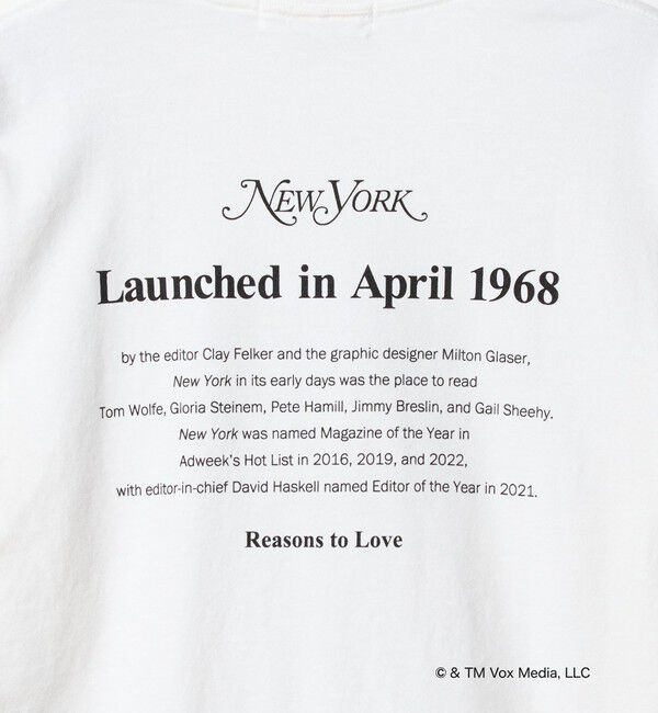 BEAUTY&YOUTH UNITED ARROWS「【別注】＜NEW YORK MAGAZINE＞ロングスリーブ Tシャツ」|Tシャツ・カットソー|