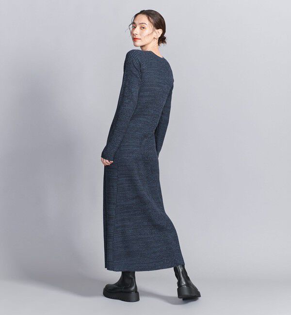 BEAUTY&YOUTH UNITED ARROWS「【WEB限定 Wardrobe DAILY MINIMAL】リブニットフレアワンピース」|ワンピース|