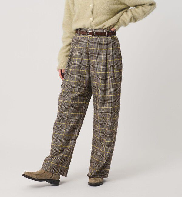 BEAUTY&YOUTH UNITED ARROWS「チェック ワイドタックパンツ」|その他|