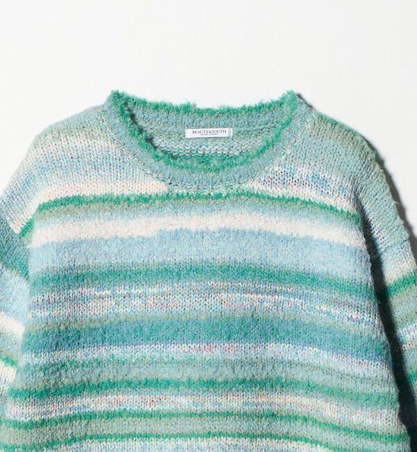 BEAUTY&YOUTH UNITED ARROWS「マルチボーダー ニットプルオーバー」|ニット・セーター|
