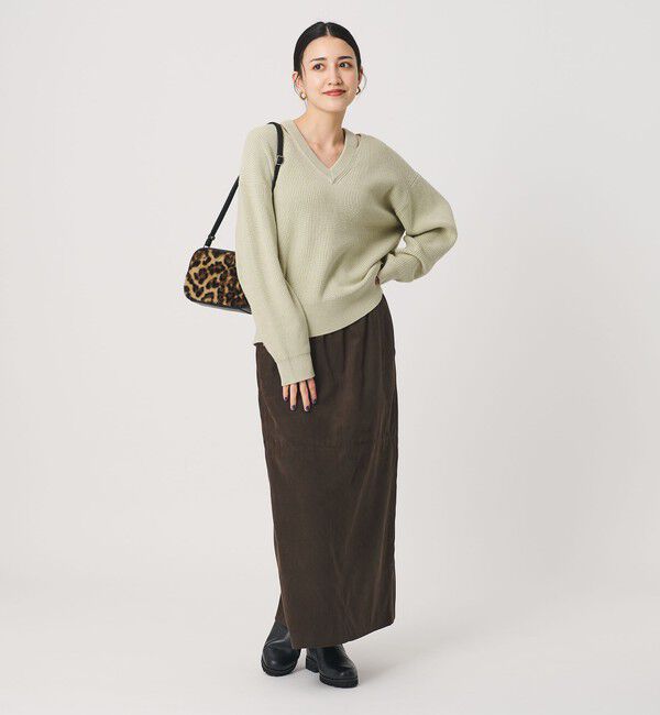 BEAUTY&YOUTH UNITED ARROWS「アゼ スリットVネック ニットプルオーバー ウォッシャブル」|ニット・セーター|