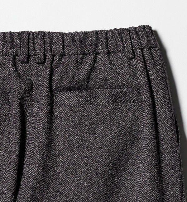 BEAUTY&YOUTH UNITED ARROWS「【WEB限定】裏起毛ヘリンボーン タックワイドパンツ ウォッシャブル」|チノ|