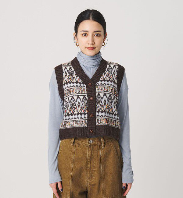 BEAUTY&YOUTH UNITED ARROWS「＜Lollys Laundry＞ジャガードニットベスト」|ベスト・ジレ|