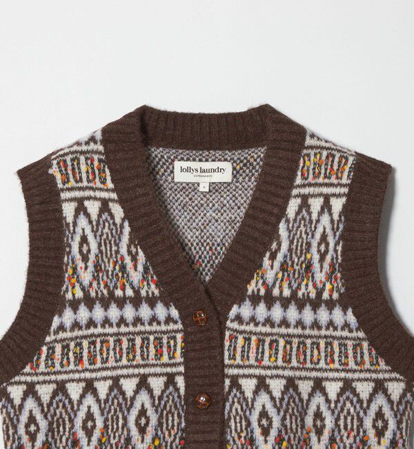 BEAUTY&YOUTH UNITED ARROWS「＜Lollys Laundry＞ジャガードニットベスト」|ベスト・ジレ|