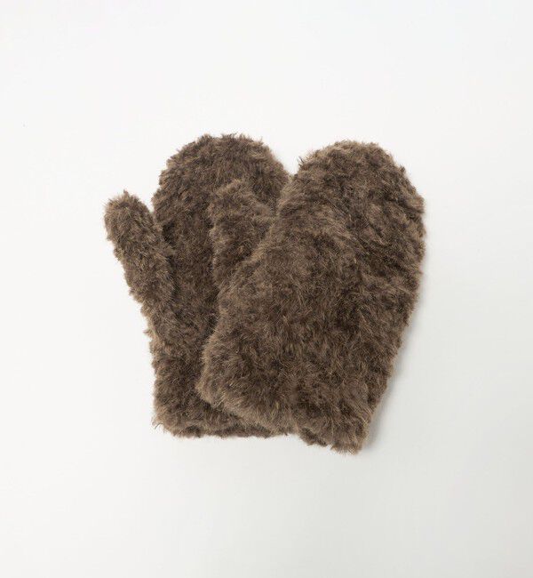 BEAUTY&YOUTH UNITED ARROWS「ストリング ボア ミトン」|手袋|